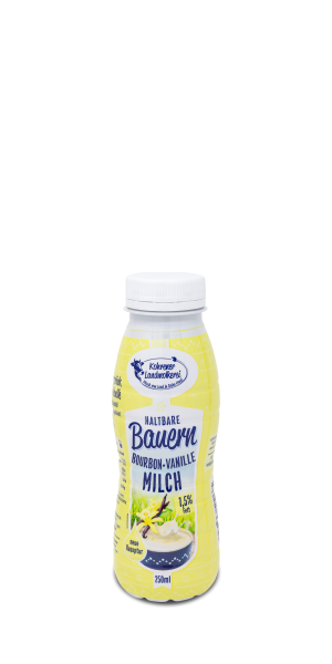Haltbare Bauernmilch Bourbon-Vanille Milch 1,5% Fett 0,25L